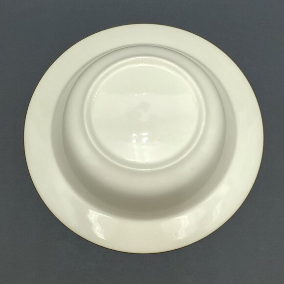 Taylor Smith Taylor TST33 Round Vegetable Bowl Turquoise Rim Floral Serving Bowl - Picture 7 of 7